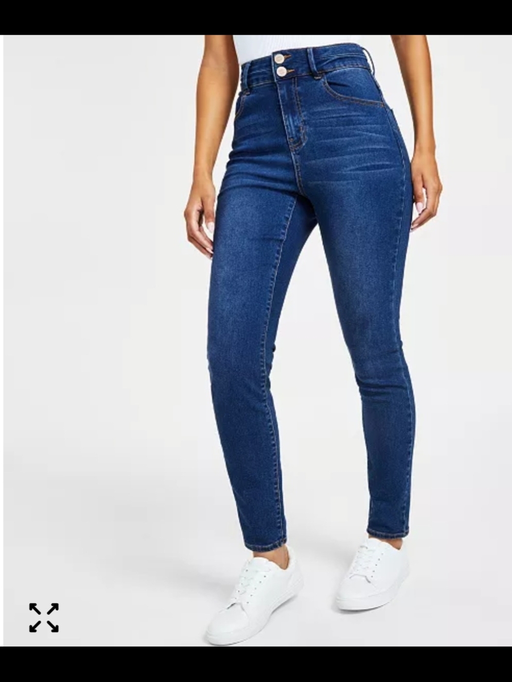 Dollhouse
Curvy High Rise Double Button Skinny Jeans